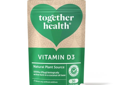 Together Health Vegan Vitamin D3, 30 Capsules Supply