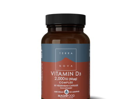 Terranova Vitamin D3 2000Iu Complex, 50 VCapsules For Sale