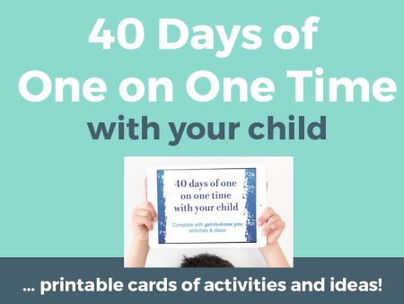 40 Days of One on One Time Ideas Hot on Sale