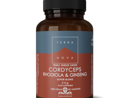 Terranova Cordyceps, Rhodiola & Ginseng Super-Blend, 30G Hot on Sale