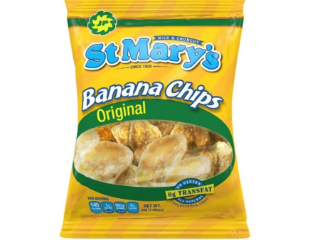 [Best Before: 03 20 25] St.Mary’s Original Crunchy Banana Chips, 1 oz For Sale