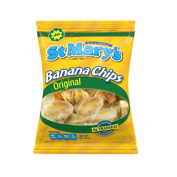 [Best Before: 03 20 25] St.Mary’s Original Crunchy Banana Chips, 1 oz For Sale