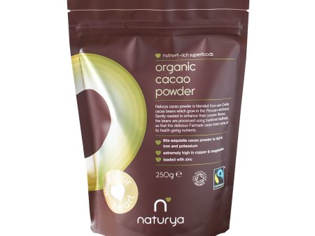 Naturya Organic Cacao Powder, 250gr Online now