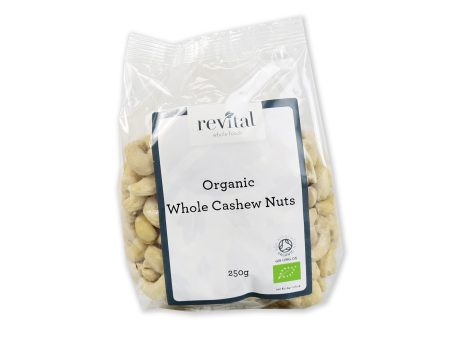 Revital Whole Foods Organic Cashew Nuts Whole, 250gr on Sale