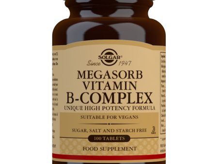 Solgar Megasorb Vitamin B-Complex, 100 Tablets Online now