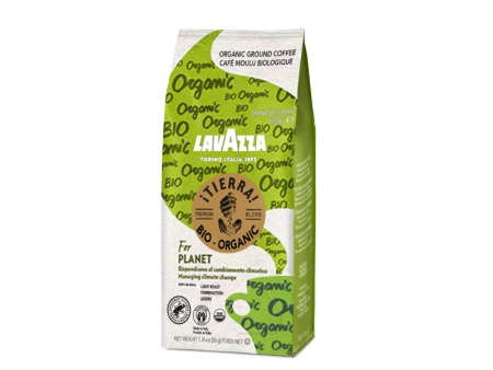 [Best Before: 02 28 2025] Lavazza ¡Tierra! Organic for Planet Ground Coffee, 1.75 oz (50g) For Sale