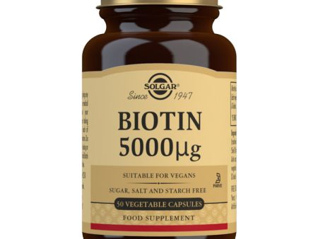 Solgar Biotin 5000µg, 50 VCapsules For Cheap