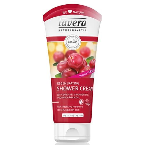 Lavera Creamy Oil Shower Gel, Cranberry Argan, 200ml Supply