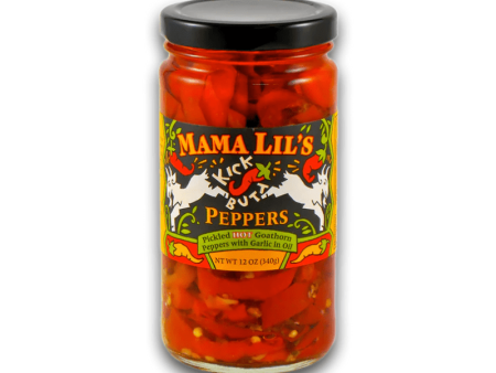 Mama Lil’s Kick Butt Peppers in Oil, 12 oz Hot on Sale