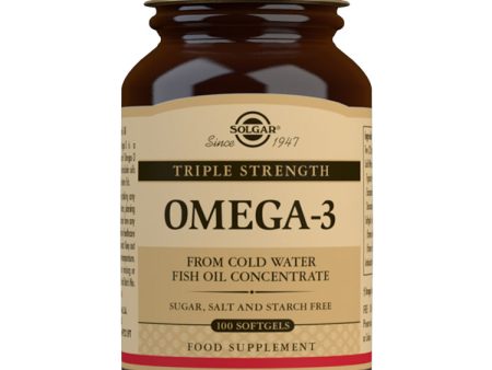 Solgar Omega-3 Triple Strength EPA & DHA, 100 SoftGels Online Sale