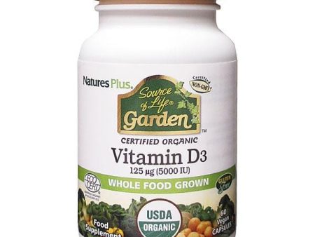 Nature s Plus Source of Life Garden Organic Vitamin D3, 5000iu, 60 VCapsules Online