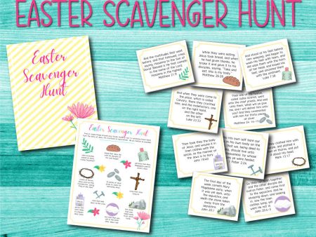 Easter Scavenger Hunt + Scripture Card Set For Discount