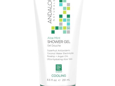 Andalou Aloe Mint Cooling Shower Gel, 251ml Cheap