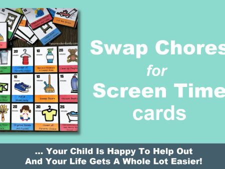 Swap Chores For Screen Time (Over 70 Cards!) Cheap