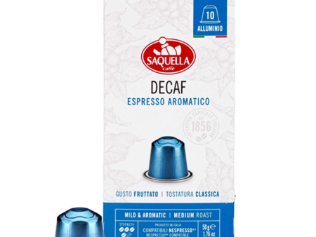 Saquella Decaf Espresso Aromatico, 10 Capsules For Discount