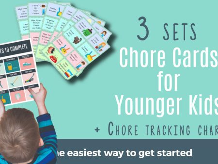 Printable Chore Card Packet for Younger Kids (3 sets + Tracking Sheets) Hot on Sale