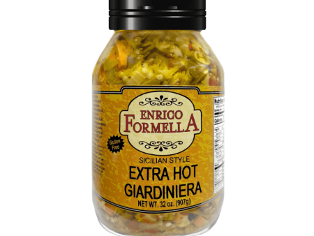 Enrico Formella Extra Hot Giardiniera, 32 oz Discount