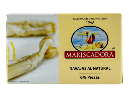 Mariscadora Razor Clams Natural, 3.88 oz Online now