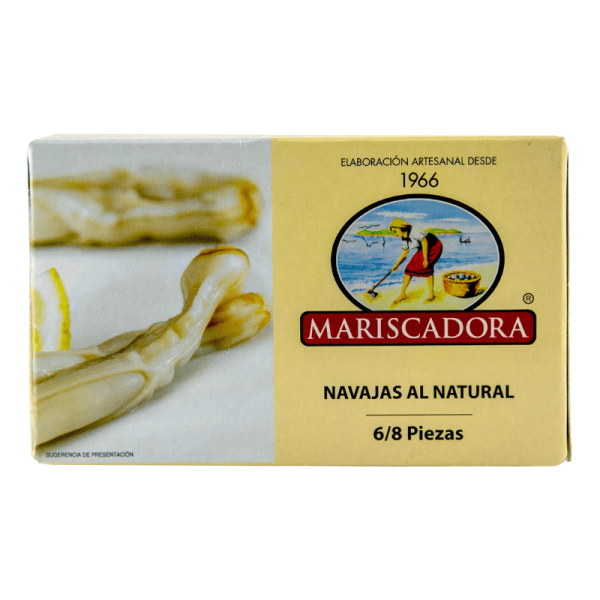 Mariscadora Razor Clams Natural, 3.88 oz Online now