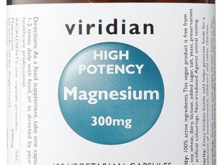 Viridian Magnesium High Potency, 300mg, 120 VCapsules Discount