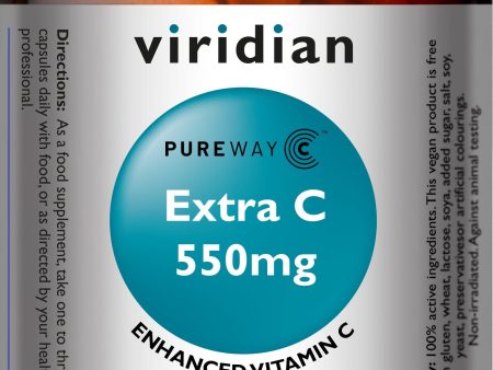 Viridian Extra C 550mg, 90 Capsules Hot on Sale