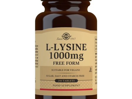 Solgar L-Lysine, 1000mg, 250 Tablets For Cheap