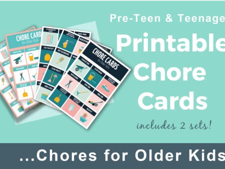 Chore Cards for Older Kids (preteens & teens) Online