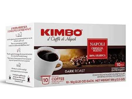 Kimbo Napoli Original Dark Roast Blend K CUP, 10 Capsules For Discount