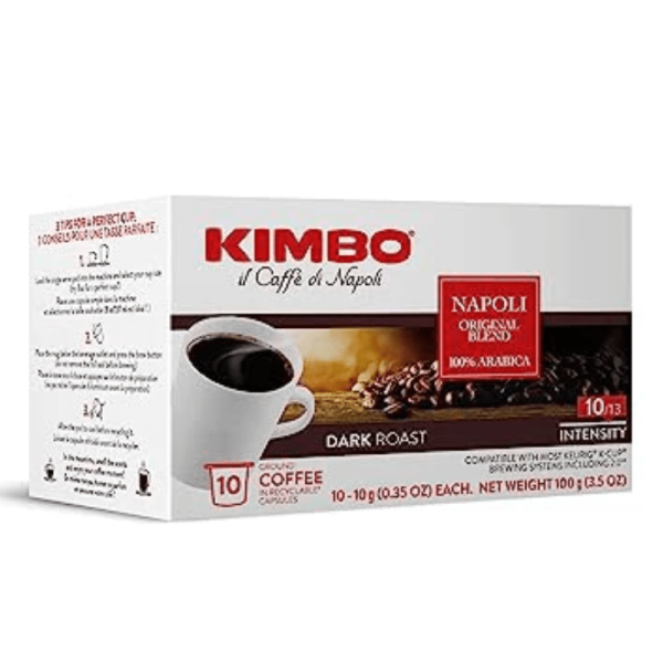 Kimbo Napoli Original Dark Roast Blend K CUP, 10 Capsules For Discount