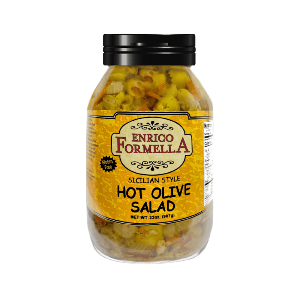 [Best Before: 01 25 25] Enrico Formella Hot Olive Salad, 32 oz For Cheap