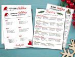 Holiday Cleaning Checklist + Cleaning Checklist for Kids printable digital file (2 versions) Online Sale