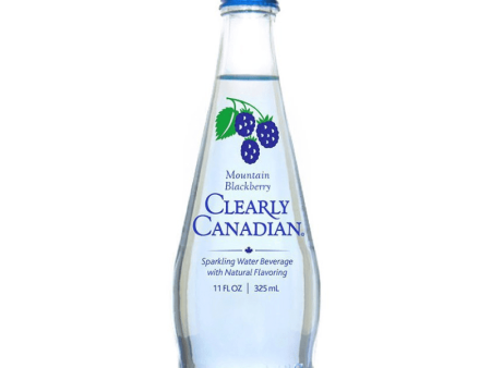 [Best Before: 12 31 25] Clearly Canadian Mountain Blackberry Sparkling Water Bottle, 11 oz Online Hot Sale