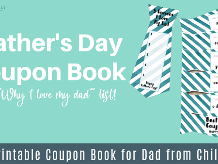 Father s Day Printable Coupon Book —Gift from child to dad Discount