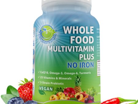 Vegan Whole Food Multivitamin without Iron for Men and Women Sale