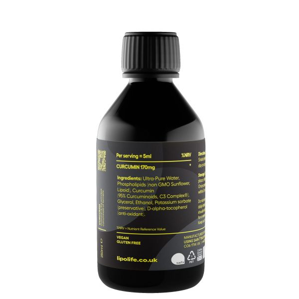 Lipolife LLT1- Liposomal Curcumin, 250ml Hot on Sale