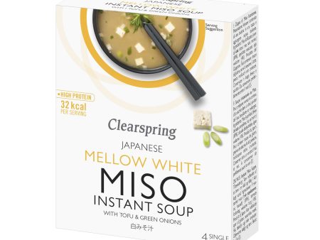 Clearspring Instant Miso Soup - Mellow White with Tofu , 4x10gr Fashion