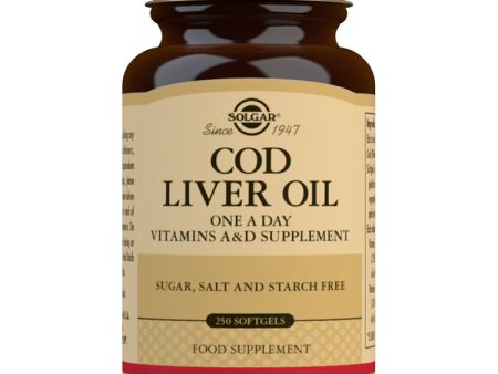 Solgar Cod Liver Oil, 250 SoftGels Supply