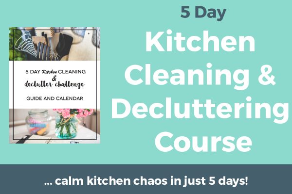 5 Day Kitchen Cleaning & Decluttering Course Online now