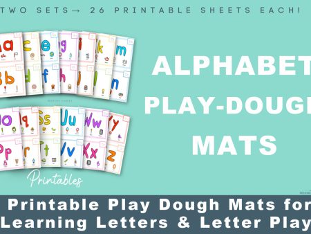 Letter Play Dough Mats - Learn the ABC s with Play-Doh! Two Sets of 26-Printable Play-Doh Mats For Cheap