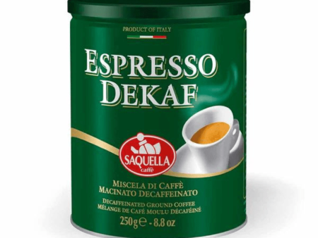 Saquella Ground Coffee Decaffeinated Espresso, 8.8 oz Cheap