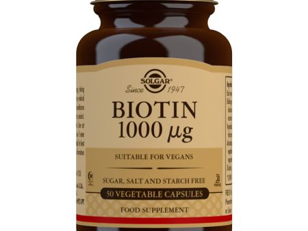 Solgar Biotin, 1000ug, 50 VCapsules Hot on Sale