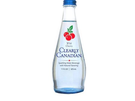 [Best Before: 02 22 25] Clearly Canadian Wild Cherry Sparkling Water Bottle, 11 oz Supply