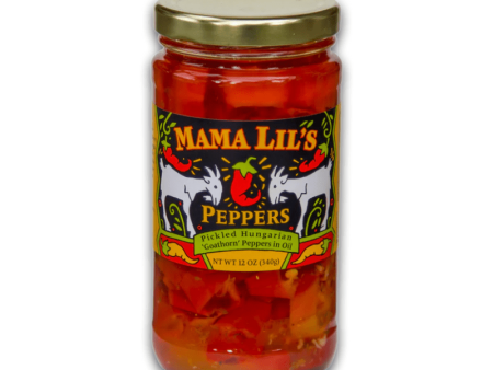 Mama Lil’s Mildly Spicy Peppers in Oil, 12 oz Hot on Sale