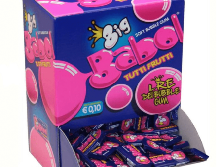 Big Babol Gluten-Free Fruit Flavored Soft Chewing Gum, 200 Pack Supply