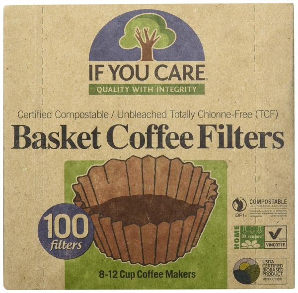 If You Care Basket Coffee Filters, 100 Filters Discount