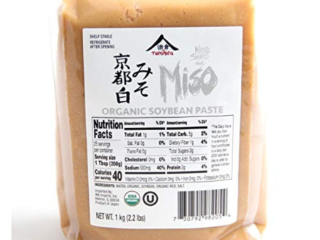 Kyoto Shiro White Miso Paste Aged 3 Months, 1 kg (2.2 lbs) Online Sale