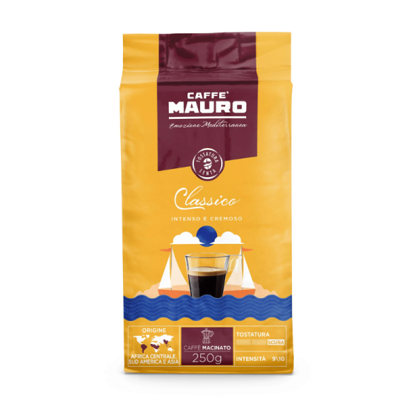 Mauro Classico Intenso e Cremoso Ground Coffee, 250g Hot on Sale