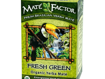 Mate Factor Fresh Green Organic Yerba Mate, 24 Count on Sale