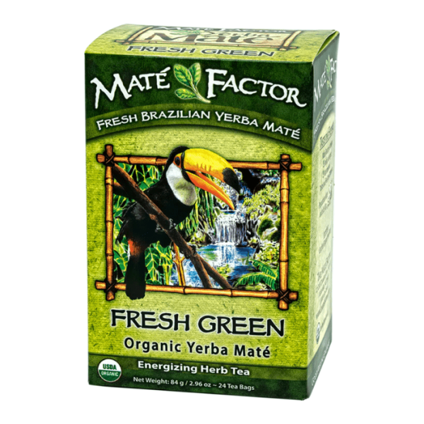 Mate Factor Fresh Green Organic Yerba Mate, 24 Count on Sale