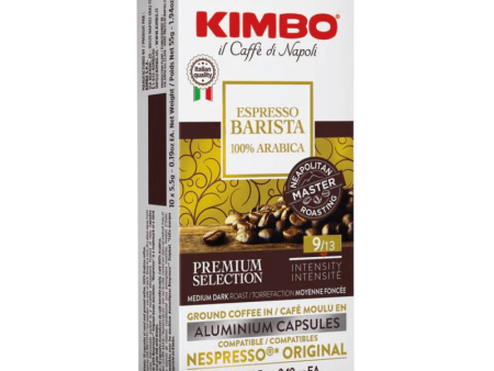 Kimbo Nespresso Compatible Barista 100% Arabica Aluminum Capsules, 10 Count Online Hot Sale